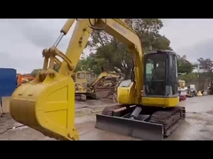 7 ตัน ใช้ Komatsu PC78US Excavator มือสอง Komatsu Crawler Excavator เครื่องจักรก่อสร้าง